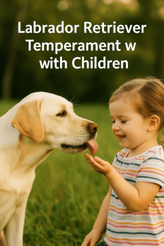 Labrador retriever temperament with children