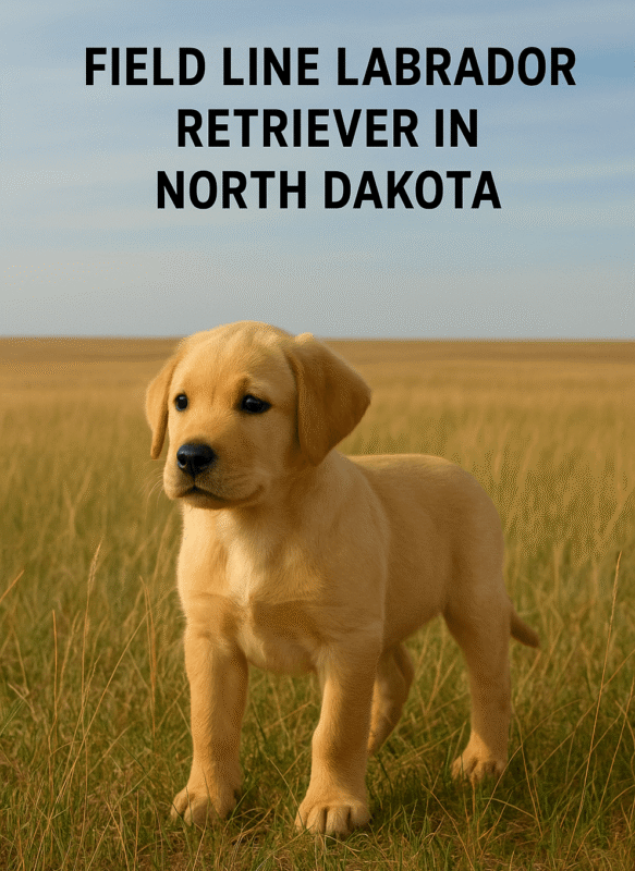 field line Labrador retriever in north dakota