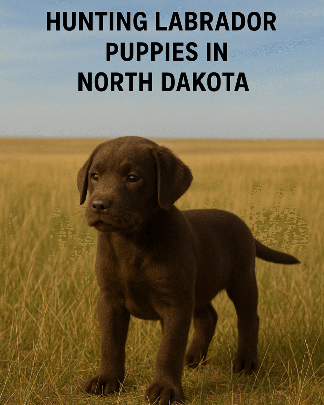 hunting Labrador puppies in north Dakota