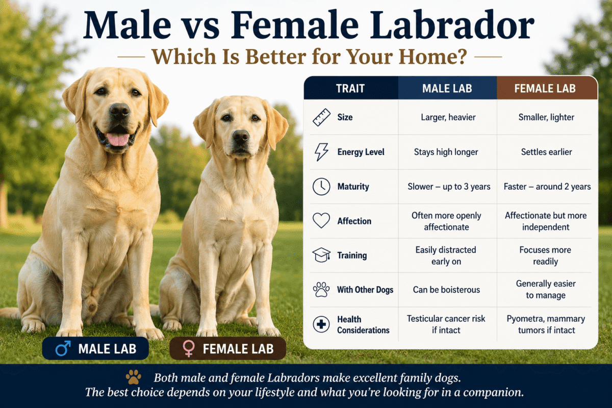 male vs female labrador